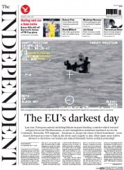 The Independent () Newspaper Front Page for 20 April 2015