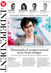 The Independent () Newspaper Front Page for 20 April 2019