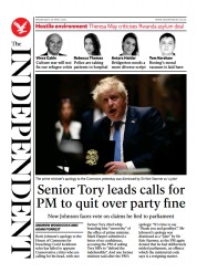 The Independent () Newspaper Front Page for 20 April 2022