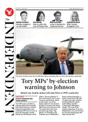 The Independent () Newspaper Front Page for 20 June 2022