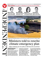 The Independent () Newspaper Front Page for 20 July 2022