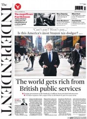 The Independent () Newspaper Front Page for 21 November 2014