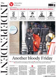 The Independent () Newspaper Front Page for 21 November 2015