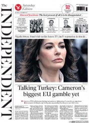 The Independent () Newspaper Front Page for 21 December 2013