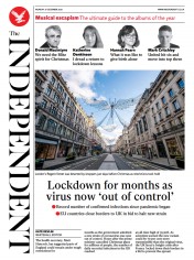 The Independent () Newspaper Front Page for 21 December 2020