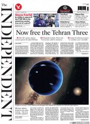 The Independent () Newspaper Front Page for 21 January 2016