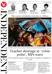 The Independent () Newspaper Front Page for 21 February 2017