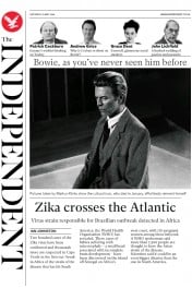The Independent () Newspaper Front Page for 21 May 2016