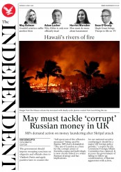 The Independent () Newspaper Front Page for 21 May 2018