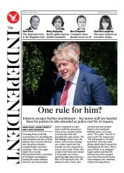 The Independent () Newspaper Front Page for 21 May 2022