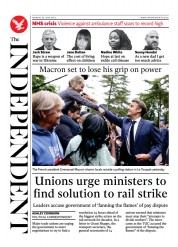 The Independent () Newspaper Front Page for 21 June 2022