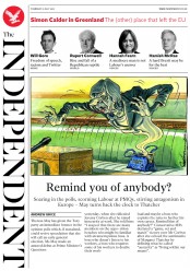 The Independent () Newspaper Front Page for 21 July 2016