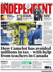 The Independent () Newspaper Front Page for 22 October 2013