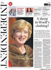 The Independent () Newspaper Front Page for 22 October 2014