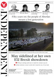 The Independent () Newspaper Front Page for 22 October 2016