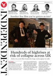 The Independent () Newspaper Front Page for 22 October 2018