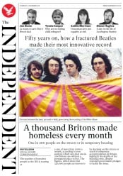The Independent () Newspaper Front Page for 22 November 2018