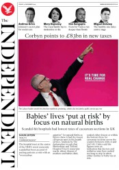 The Independent () Newspaper Front Page for 22 November 2019