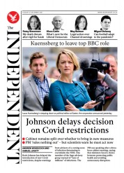 The Independent () Newspaper Front Page for 22 December 2021