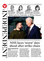 The Independent () Newspaper Front Page for 22 December 2022