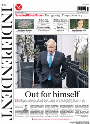 The Independent () Newspaper Front Page for 22 February 2016
