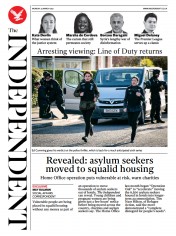 The Independent () Newspaper Front Page for 22 March 2021