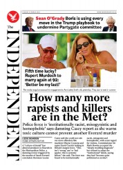 The Independent () Newspaper Front Page for 22 March 2023