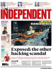 The Independent () Newspaper Front Page for 22 June 2013