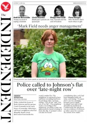 The Independent () Newspaper Front Page for 22 June 2019