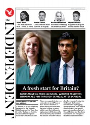 The Independent () Newspaper Front Page for 22 July 2022