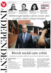 The Independent () Newspaper Front Page for 22 August 2018