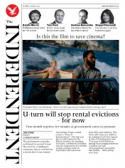 The Independent () Newspaper Front Page for 22 August 2020