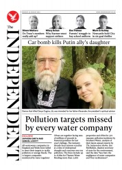 The Independent () Newspaper Front Page for 22 August 2022