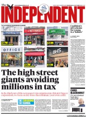 The Independent () Newspaper Front Page for 23 October 2013