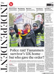 The Independent () Newspaper Front Page for 23 October 2015