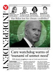 The Independent () Newspaper Front Page for 23 October 2021