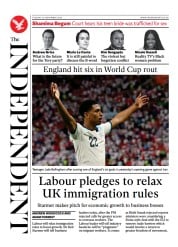 The Independent () Newspaper Front Page for 23 November 2022