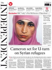 The Independent () Newspaper Front Page for 23 January 2014