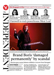 The Independent () Newspaper Front Page for 23 January 2022