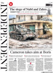 The Independent () Newspaper Front Page for 23 February 2016