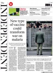 The Independent () Newspaper Front Page for 23 May 2014