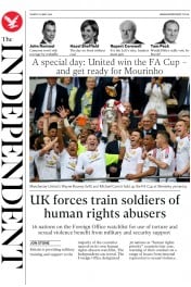 The Independent () Newspaper Front Page for 23 May 2016