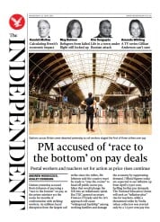 The Independent () Newspaper Front Page for 23 June 2022