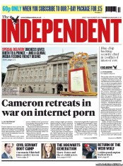 The Independent () Newspaper Front Page for 23 July 2013