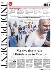 The Independent () Newspaper Front Page for 23 July 2014