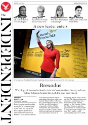 The Independent () Newspaper Front Page for 23 July 2019