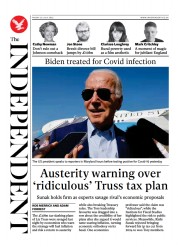 The Independent () Newspaper Front Page for 23 July 2022