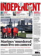 The Independent () Newspaper Front Page for 24 October 2013