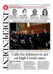 The Independent () Newspaper Front Page for 24 November 2021