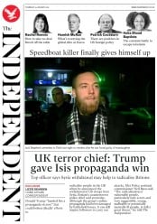 The Independent () Newspaper Front Page for 24 January 2019